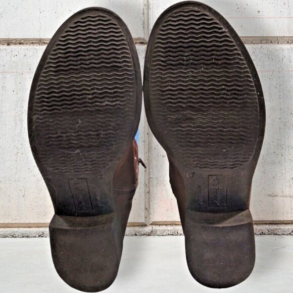 American Eagle Boots Womens Size 7 Ankle Brown Beaded Studs Faux Leather Boots - Picture 13 of 14